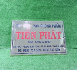 Sản xuất chữ Inox cho Cửa hàng tạp hóa Tiến Phát tỉnh Đắk Nông